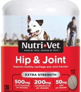 Nutri-Vet Hip & Joint Chewable Dog Supplements | Formulated with dog supplements for joints
