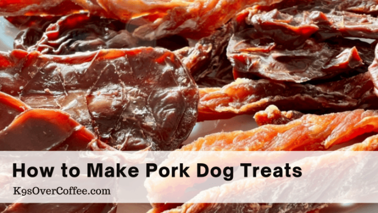 pork dog treats for Valentine's Day.